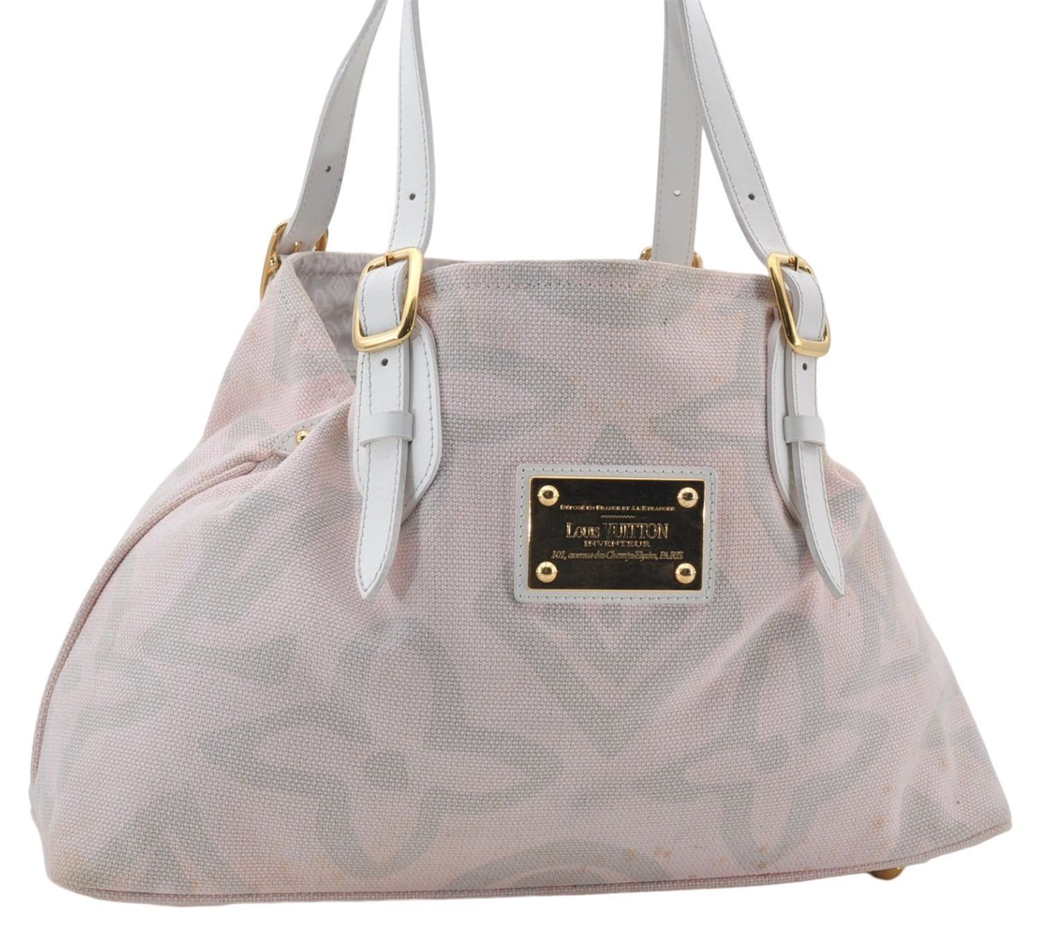 Authentic Louis Vuitton Cruise Line Tahitienne PM Tote Bag Pink M95672 LV 2848E