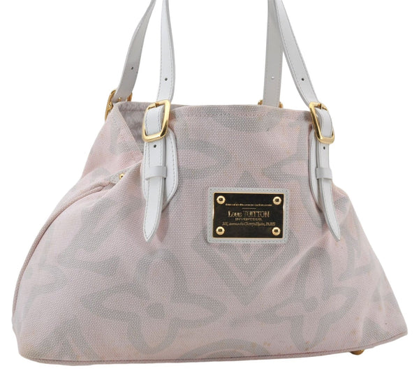 Authentic Louis Vuitton Cruise Line Tahitienne PM Tote Bag Pink M95672 LV 2848E