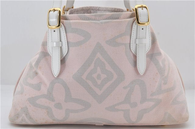 Authentic Louis Vuitton Cruise Line Tahitienne PM Tote Bag Pink M95672 LV 2848E