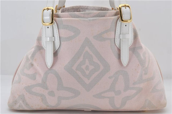 Authentic Louis Vuitton Cruise Line Tahitienne PM Tote Bag Pink M95672 LV 2848E