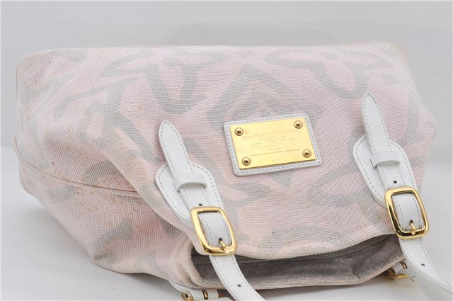Authentic Louis Vuitton Cruise Line Tahitienne PM Tote Bag Pink M95672 LV 2848E