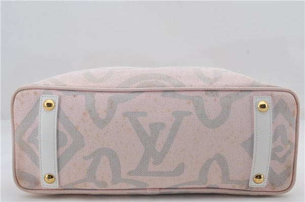 Authentic Louis Vuitton Cruise Line Tahitienne PM Tote Bag Pink M95672 LV 2848E