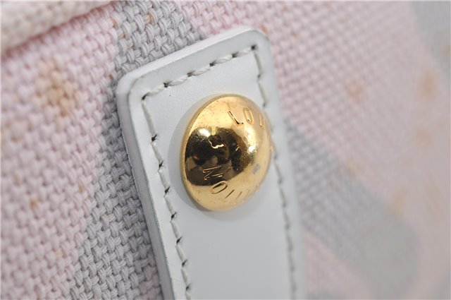 Authentic Louis Vuitton Cruise Line Tahitienne PM Tote Bag Pink M95672 LV 2848E