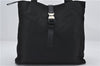 Authentic PRADA Vintage Nylon Tessuto Leather Shoulder Tote Bag Black 2849E