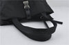 Authentic PRADA Vintage Nylon Tessuto Leather Shoulder Tote Bag Black 2849E