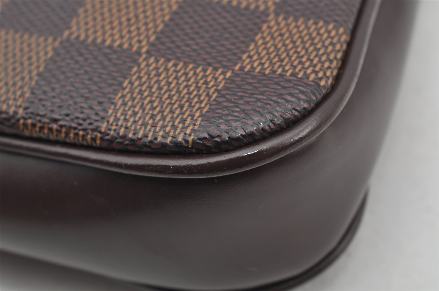 Authentic Louis Vuitton Damier Navona Hand Bag Pouch Purse N51983 LV 2849I