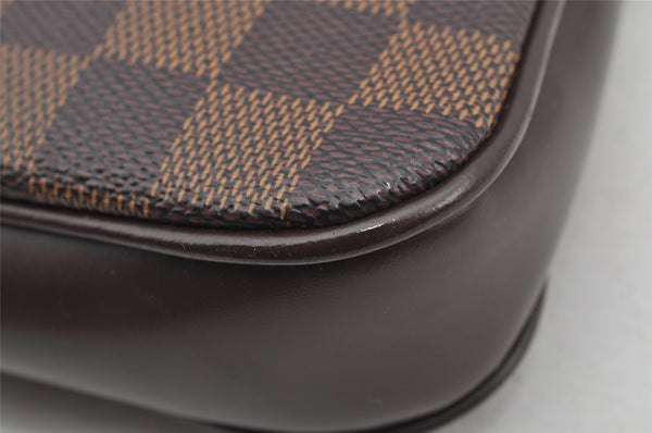 Authentic Louis Vuitton Damier Navona Hand Bag Pouch Purse N51983 LV 2849I