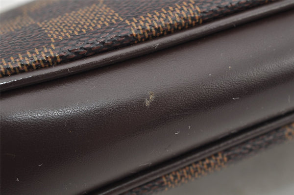 Authentic Louis Vuitton Damier Navona Hand Bag Pouch Purse N51983 LV 2849I