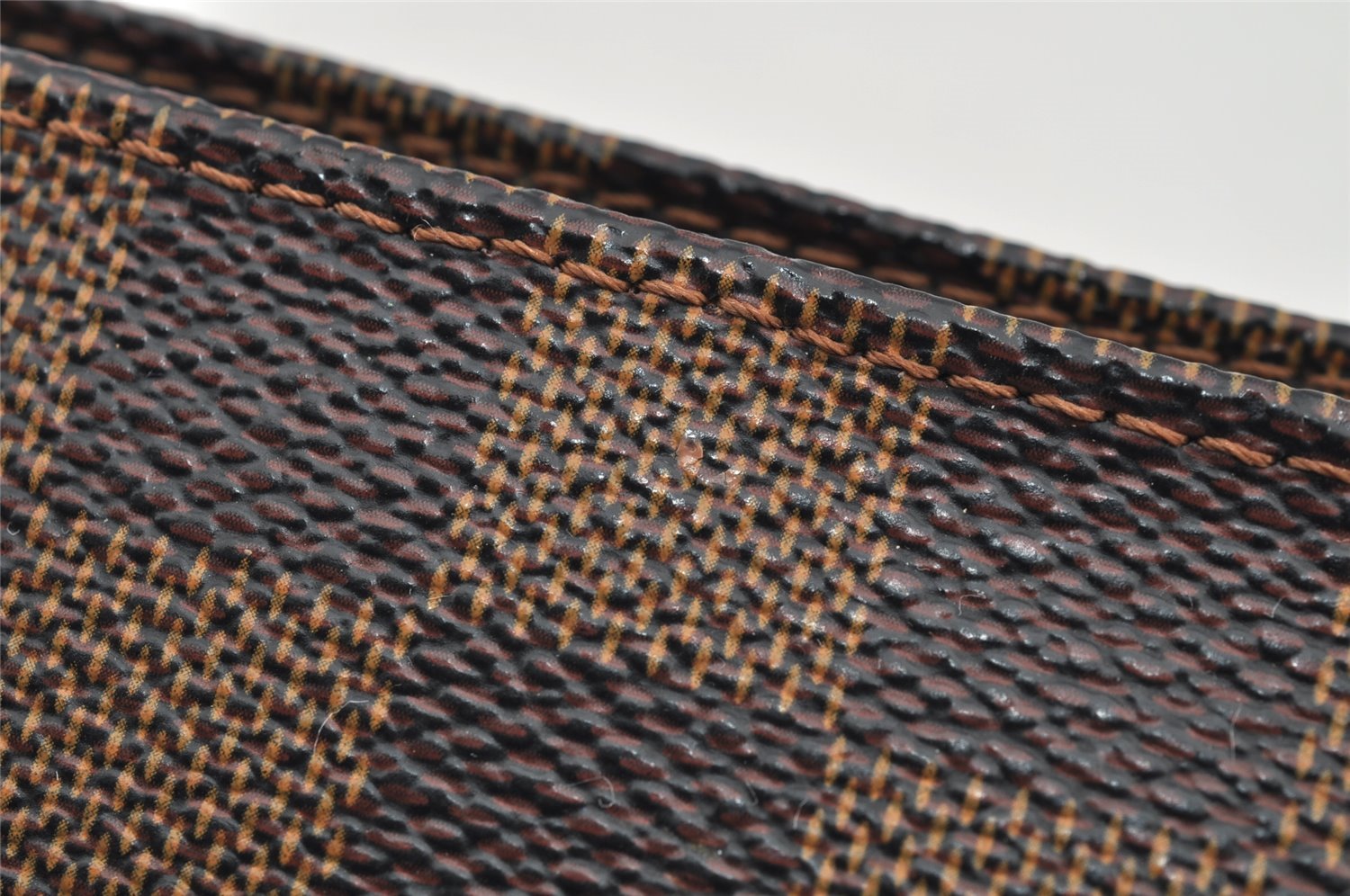 Authentic Louis Vuitton Damier Navona Hand Bag Pouch Purse N51983 LV 2849I