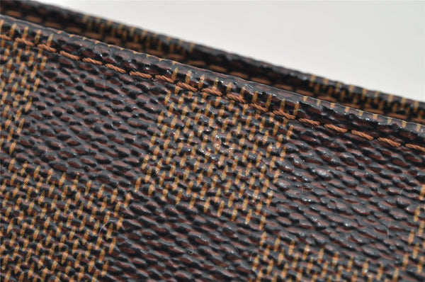 Authentic Louis Vuitton Damier Navona Hand Bag Pouch Purse N51983 LV 2849I