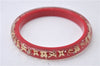 Authentic Louis Vuitton Uncle John TPM Bangle Bracelet Red M65578 LV 2850D