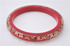 Authentic Louis Vuitton Uncle John TPM Bangle Bracelet Red M65578 LV 2850D