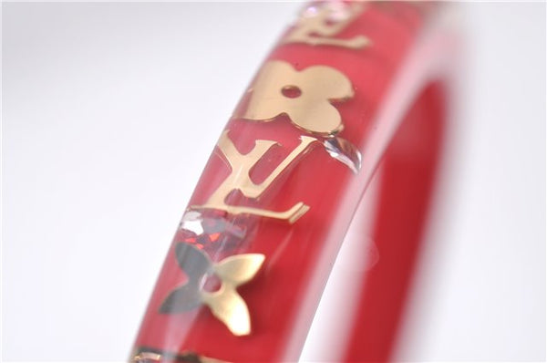 Authentic Louis Vuitton Uncle John TPM Bangle Bracelet Red M65578 LV 2850D