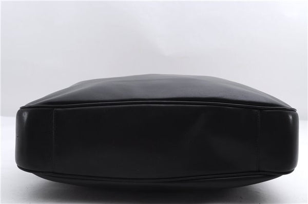 Authentic GUCCI Bamboo Vintage 2Way Shoulder Tote Bag Leather Black Junk 2850E