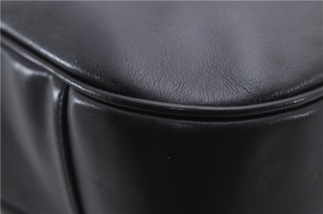 Authentic GUCCI Bamboo Vintage 2Way Shoulder Tote Bag Leather Black Junk 2850E