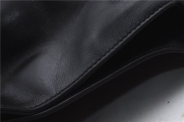 Authentic GUCCI Bamboo Vintage 2Way Shoulder Tote Bag Leather Black Junk 2850E