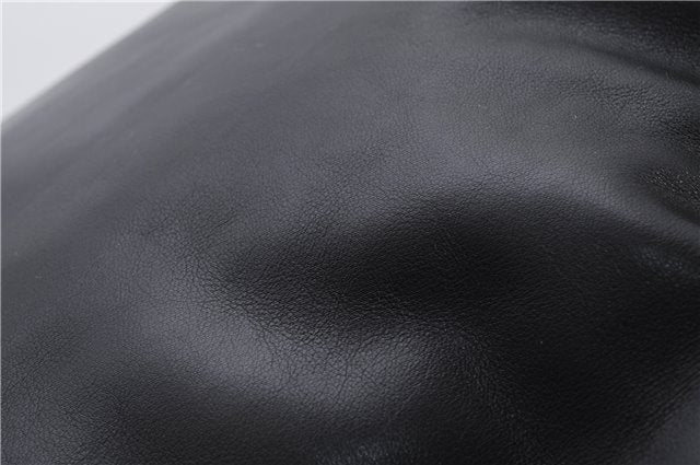 Authentic GUCCI Bamboo Vintage 2Way Shoulder Tote Bag Leather Black Junk 2850E