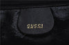 Authentic GUCCI Bamboo Vintage 2Way Shoulder Tote Bag Leather Black Junk 2850E