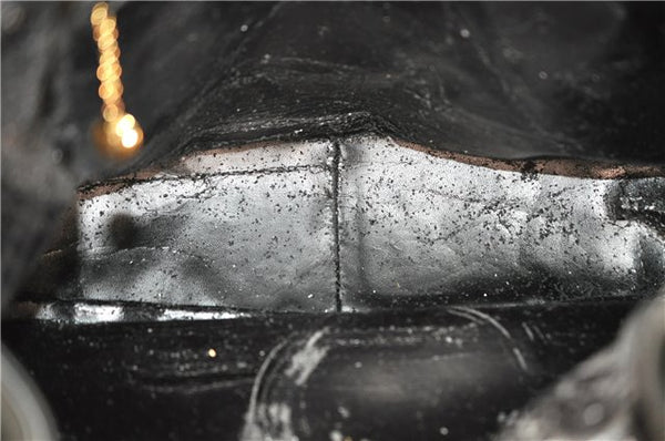 Authentic GUCCI Bamboo Vintage 2Way Shoulder Tote Bag Leather Black Junk 2850E