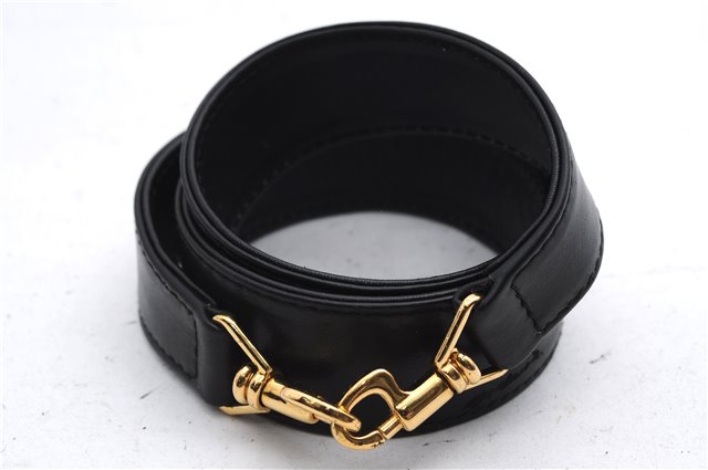 Authentic GUCCI Bamboo Vintage 2Way Shoulder Tote Bag Leather Black Junk 2850E