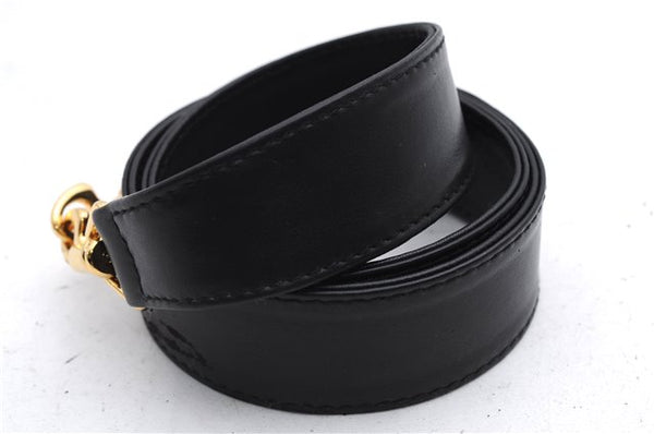 Authentic GUCCI Bamboo Vintage 2Way Shoulder Tote Bag Leather Black Junk 2850E