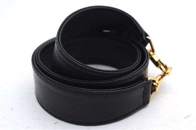 Authentic GUCCI Bamboo Vintage 2Way Shoulder Tote Bag Leather Black Junk 2850E