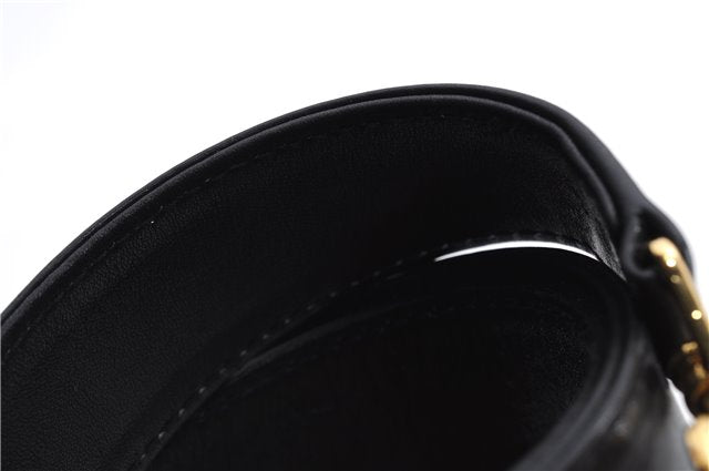 Authentic GUCCI Bamboo Vintage 2Way Shoulder Tote Bag Leather Black Junk 2850E