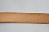 Authentic Louis Vuitton Leather Shoulder Strap Beige 49.6" LV 2850I