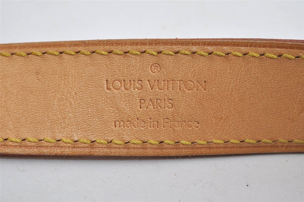 Authentic Louis Vuitton Leather Shoulder Strap Beige 49.6" LV 2850I