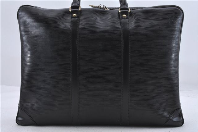 Auth Louis Vuitton Epi Porte Documents Voyage Briefcase Black M59162 LV 2851D