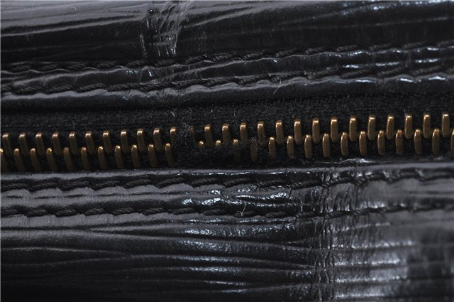 Auth Louis Vuitton Epi Porte Documents Voyage Briefcase Black M59162 LV 2851D