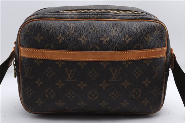 Authentic Louis Vuitton Monogram Reporter PM Shoulder Cross Bag M45254 LV 2851E