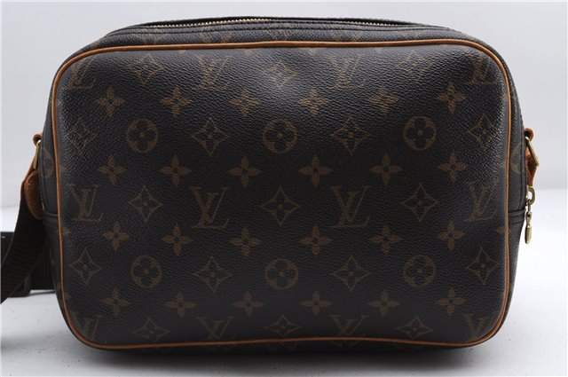Authentic Louis Vuitton Monogram Reporter PM Shoulder Cross Bag M45254 LV 2851E