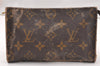 Authentic Louis Vuitton Monogram Pouch For Bucket PM LV Junk 2851I
