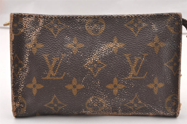 Authentic Louis Vuitton Monogram Pouch For Bucket PM LV Junk 2851I