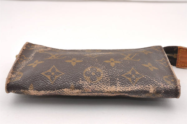 Authentic Louis Vuitton Monogram Pouch For Bucket PM LV Junk 2851I
