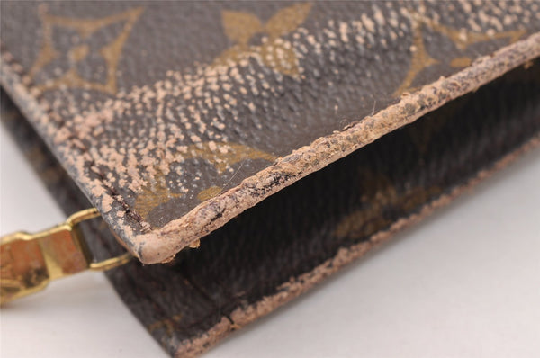 Authentic Louis Vuitton Monogram Pouch For Bucket PM LV Junk 2851I