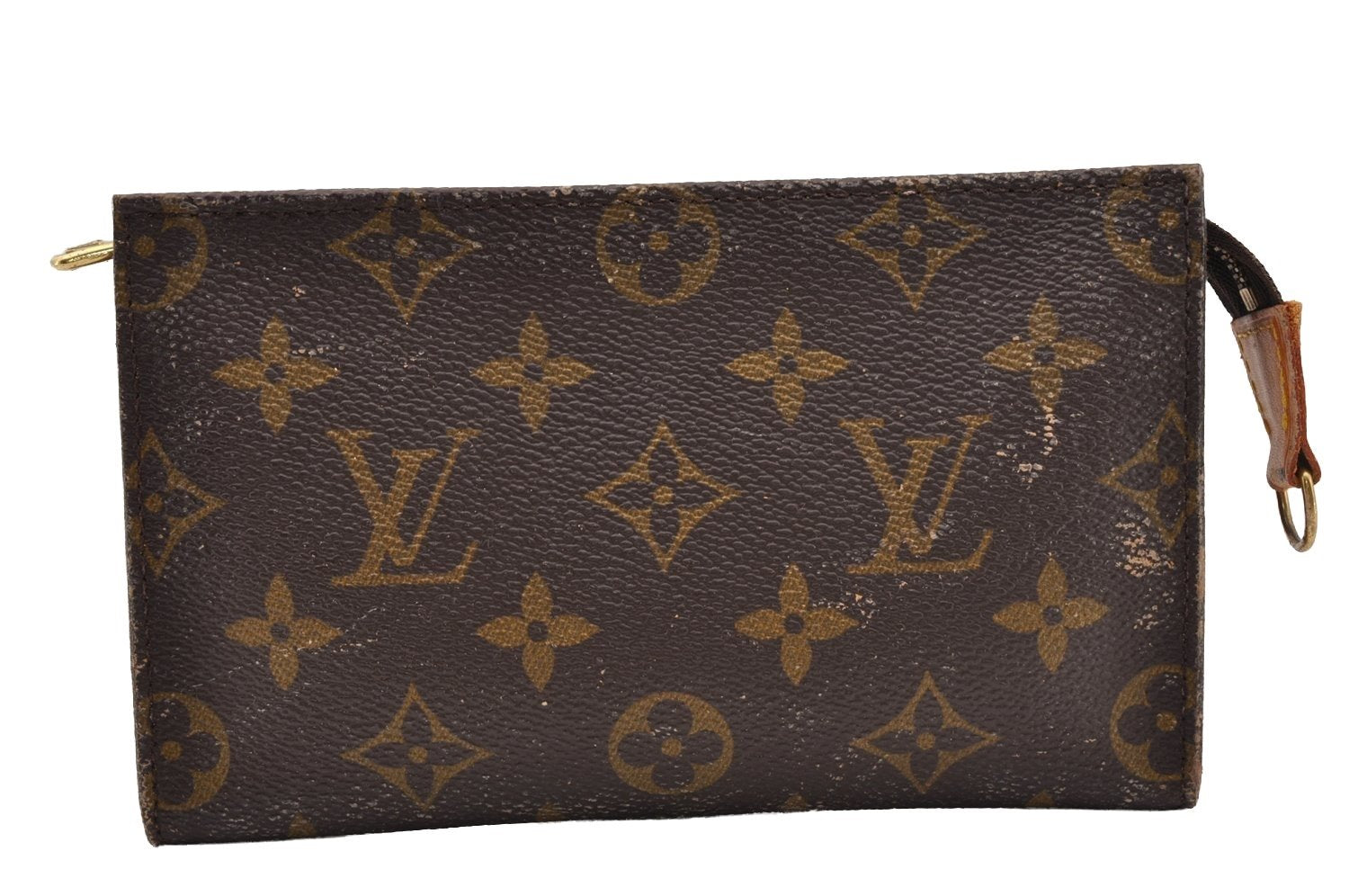 Authentic Louis Vuitton Monogram Pouch For Bucket PM LV Junk 2852I