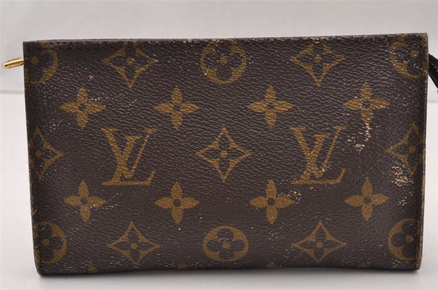 Authentic Louis Vuitton Monogram Pouch For Bucket PM LV Junk 2852I