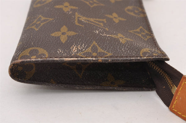 Authentic Louis Vuitton Monogram Pouch For Bucket PM LV Junk 2852I