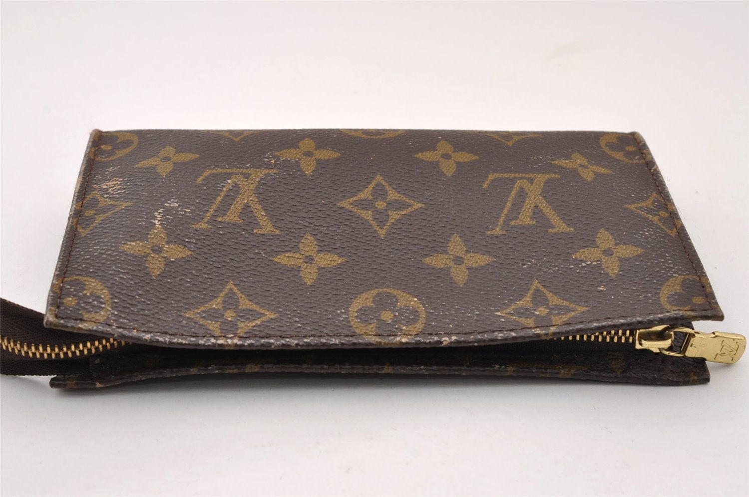 Authentic Louis Vuitton Monogram Pouch For Bucket PM LV Junk 2852I
