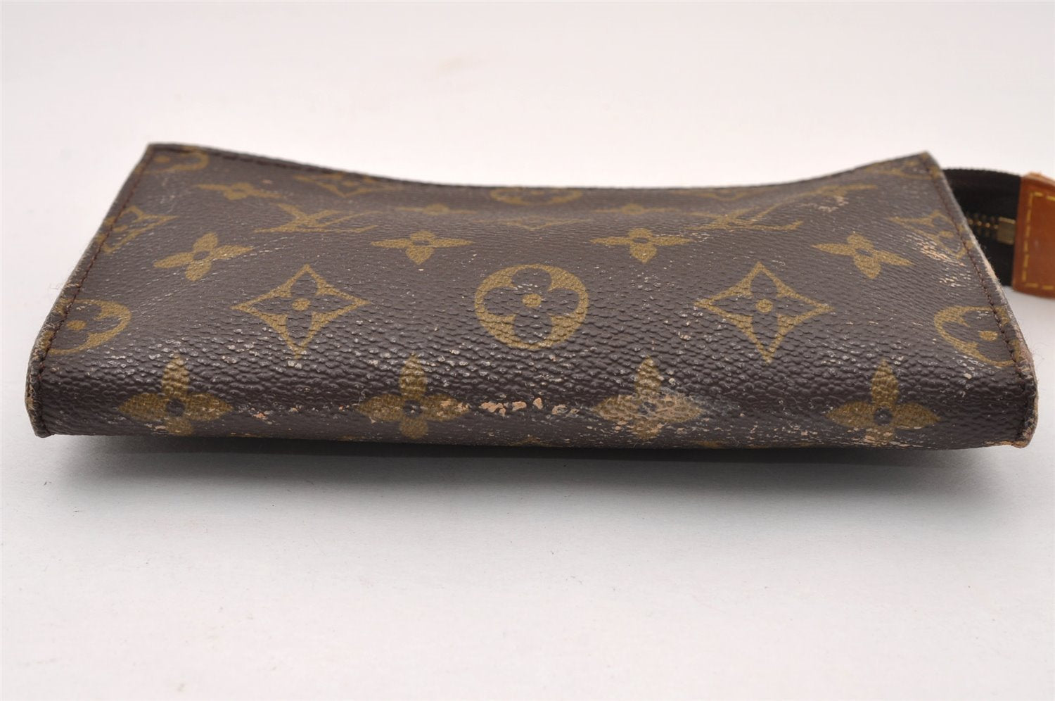 Authentic Louis Vuitton Monogram Pouch For Bucket PM LV Junk 2852I
