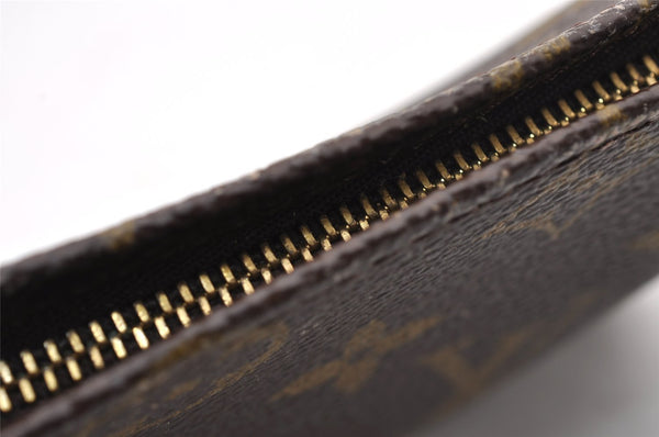 Authentic Louis Vuitton Monogram Pouch For Bucket PM LV Junk 2852I