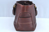 Authentic CELINE Vintage Boogie Bag Hand Canvas Leather Brown 2853H