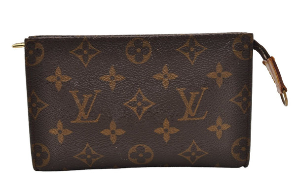 Authentic Louis Vuitton Monogram Pouch For Bucket PM LV Junk 2853I
