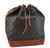Authentic Louis Vuitton Monogram Noe Shoulder Drawstring Bag M42224 LV 2854F