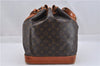 Authentic Louis Vuitton Monogram Noe Shoulder Drawstring Bag M42224 LV 2854F