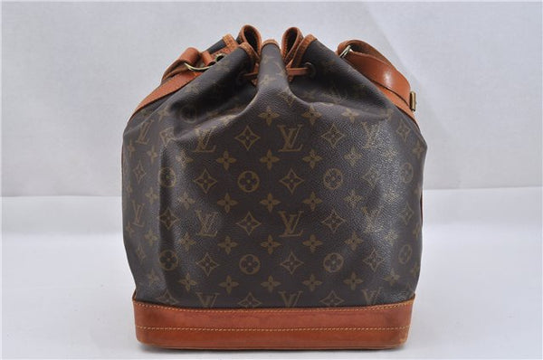Authentic Louis Vuitton Monogram Noe Shoulder Drawstring Bag M42224 LV 2854F