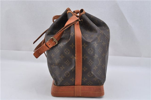 Authentic Louis Vuitton Monogram Noe Shoulder Drawstring Bag M42224 LV 2854F