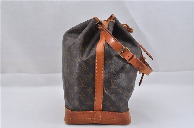 Authentic Louis Vuitton Monogram Noe Shoulder Drawstring Bag M42224 LV 2854F